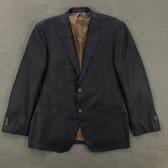 Suitsupply Napoli Linen Blazer US 46R Baird McNutt Dark Navy Blue Suit Jacket